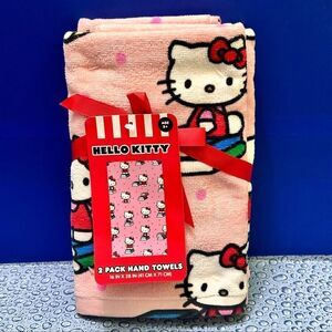 Hello Kitty Pink Hand Towels set